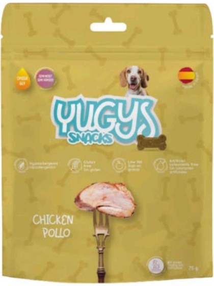 Yugys Snacks Λιχουδιά για σκύλους με Κοτόπουλο 75g PET WITH LOVE
